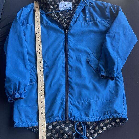 Dutch Bros Jacket Mens Small Hooded Windbreaker Full Zip Coffee Barista Polyeste - Picture 7 of 8